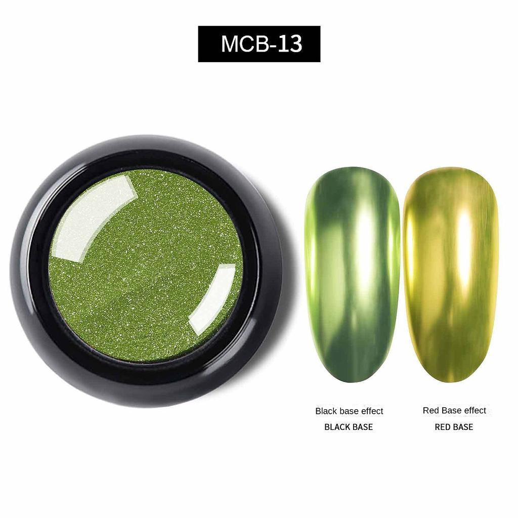 Nail Titanium Powder Mirror Flour Solid Color Electroplated Magic Mirror Powder Nail Sparkling Powder