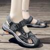 Summer Sandals Men New Leather Classic Roman Sandals Slipper Outdoor Sneaker Beach Rubber Flip Flops Men Water Trekking Sandals