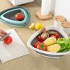 Foldable Basket Kitchen with Hanging Holes Drain Strainer