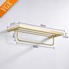 VGX Gold Badezimmer Handtuchhalter Edelstahl Handtuchständer Klappbar Beweglich Badehandtuchstange Badezimmer Hardware Zubehör Grau