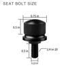 Black Aluminum Alloy Seat Bolt Screw Suitable To for Harley Davidson 1996-2024(1 Pc Bolt)