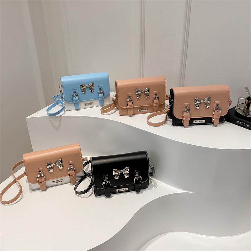 Cute Girl Bow Knot Casual Shoulder Bag Trendy Spring 2024 Fashion Messenger Bag