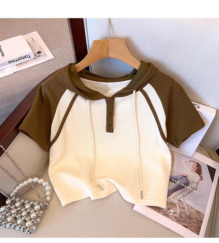 Set sport de vară pentru fete, stil coreean 2025: Top cu mânecă scurtă și pantaloni scurți