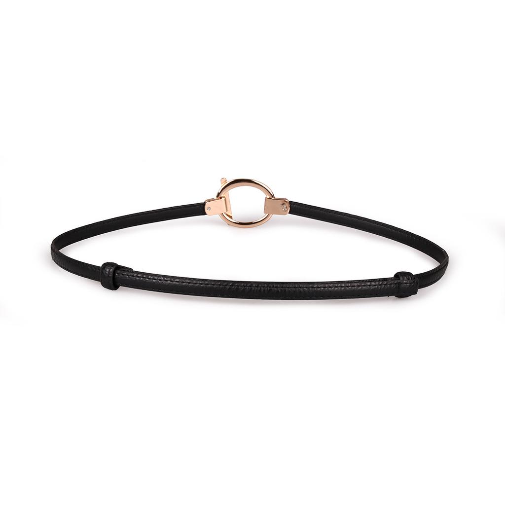 New Adjustable Women's Circle Buckle Belt, Thin Belt, Sweet Dress, Belt Buckle, Versatile Hook Buckle