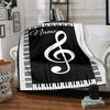 Home Customize Your Name Musicthemed Blankets Soft Cozy Lightweight Allseason Multipurpose Blanket For Picnics Sofas Offices Beds Living Rooms Perfect