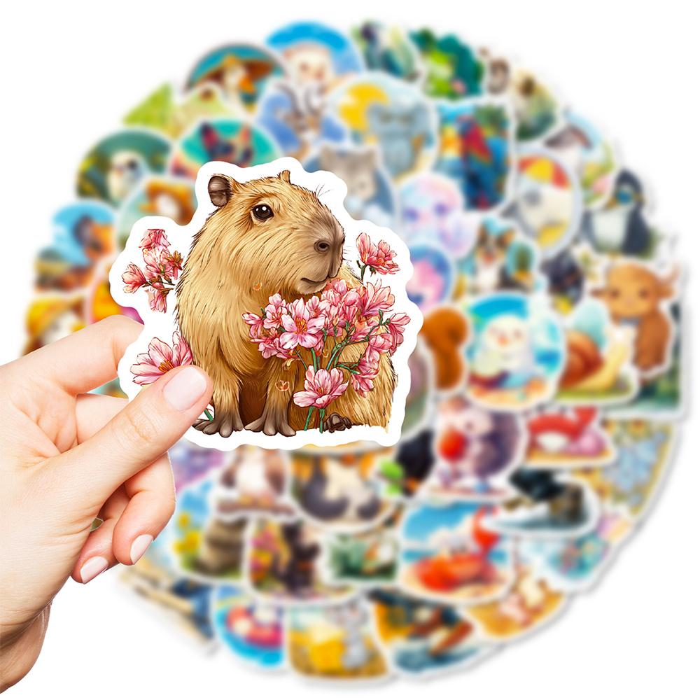 10/30/56pcs Cute Mix Animals Cartoon Graffiti Stickers DIY Phone Laptop Notebook Suitcase Waterproof Sticker Toys