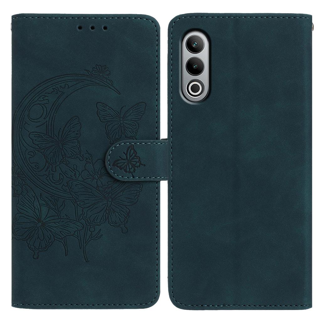 For OnePlus Nord CE4 5G Case Butterfly Flower Imprinted PU Leather Wallet Stand Phone Cover