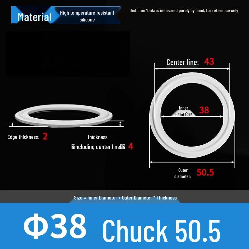 Quick-Install Sanitary Silicone Clamp Gasket