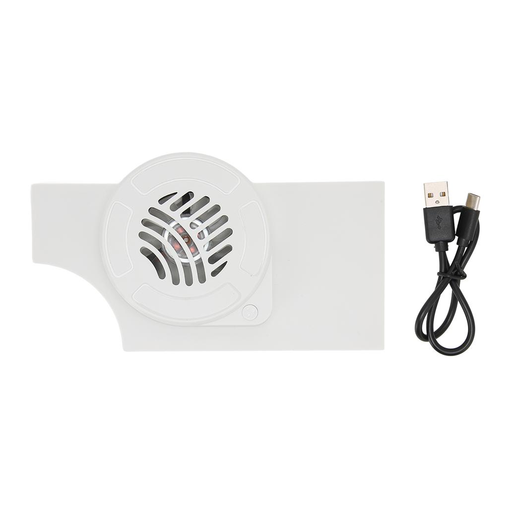 Game Console Cooling Fan USB Charging Game Temperature Cooler Fan with Blue Light for Switch OLED Host
