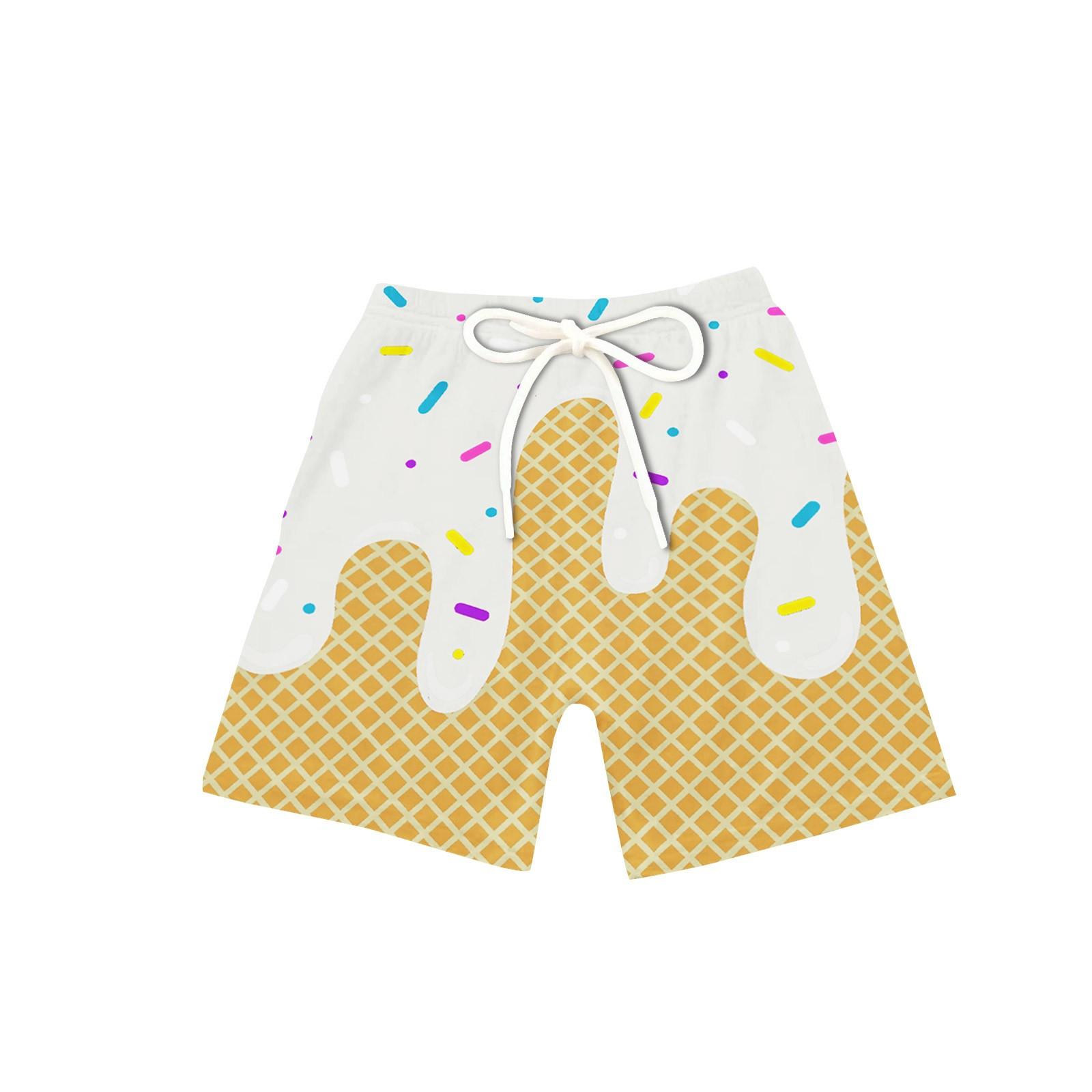 

Летние шорты для мальчиков с цветным принтом 90 белый