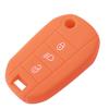 Jingyuqin Custodia in Silicone per Chiave Auto con Telecomando a 3 Pulsanti Fob per Peugeot 3008 208 308 508 408 2008 Protezione Gomma Styling