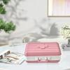 Travel Medicine Organizer Box Wheat Straw 6 Compartments Portable Biodegradable Small Medicine