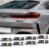 Emblema Premium BMW M Power para Porta-Malas Adesivo Logo Preto Brilhante Prata para M2 M3 M4 M5 M6 M8 Competition 13cm 10.5cm Decoração de Carro