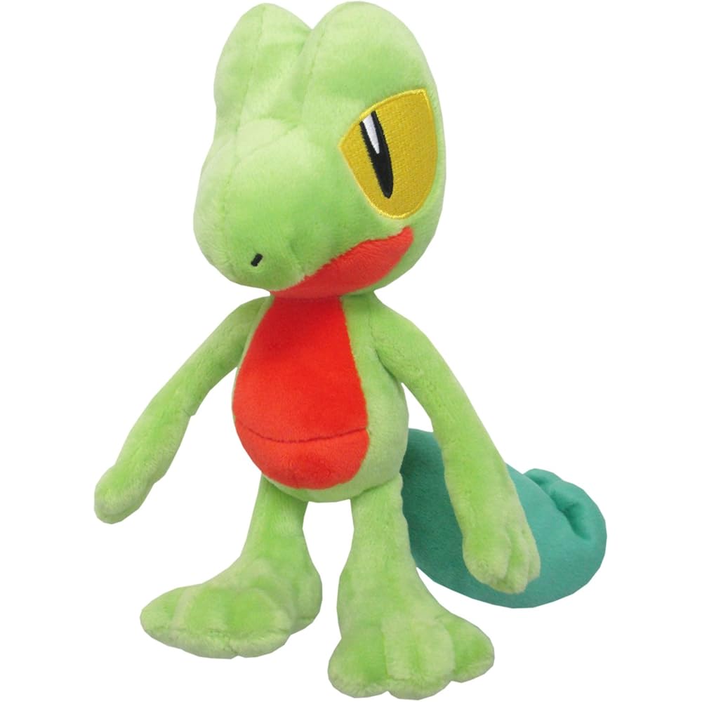 Pokmon PP66 Treecko Plush Toy 19cm Height Soft Stuffed Animal
