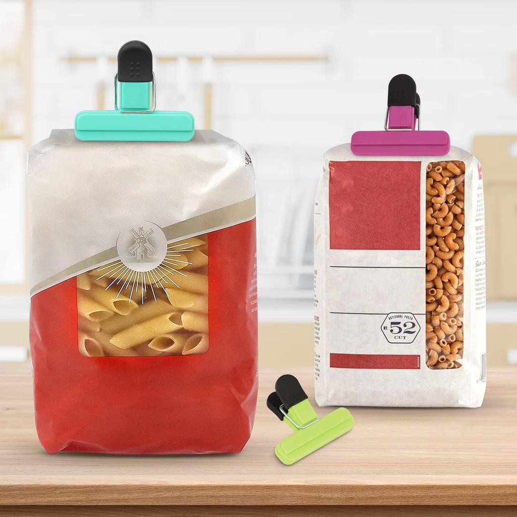 Potato Chip Bag Clips Airtight Food Storage Clips with Sealing Handle Moisture-Proof Snack Bag Seal Clips for Kitchen Chips 2pcs