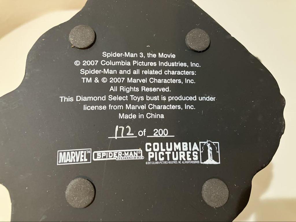 [USED] Spider-Man 3 Venom Mini Bust Figure, Limited Edition of 200, Excellent Condition, No Box