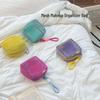 Ins Dopamine Makeup Mesh Travel Organizer: Hollowed Out Wash & Cosmetics Storage Bag