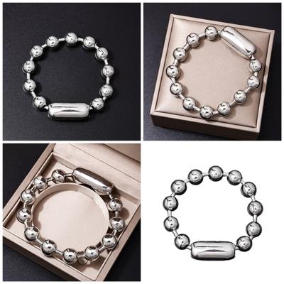 Fashionable Hip Hop Style Beads Bracelet for Men Christmas Valentine Gift Vintage Bead Ball Bracelet
