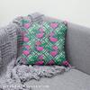 Royal Samt Stoff Polyester Zum Nähen - Motiv Flamingo Und Blätter