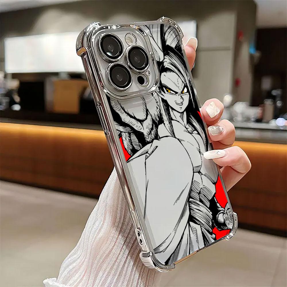 Super Saiyans Broly Son Goku DBZ Phone Case for iPhone 11 13 15 16 17 Pro Max 14 Plus 17Air 16E 13 Pro 12 Mini 17Pro Clear Cover