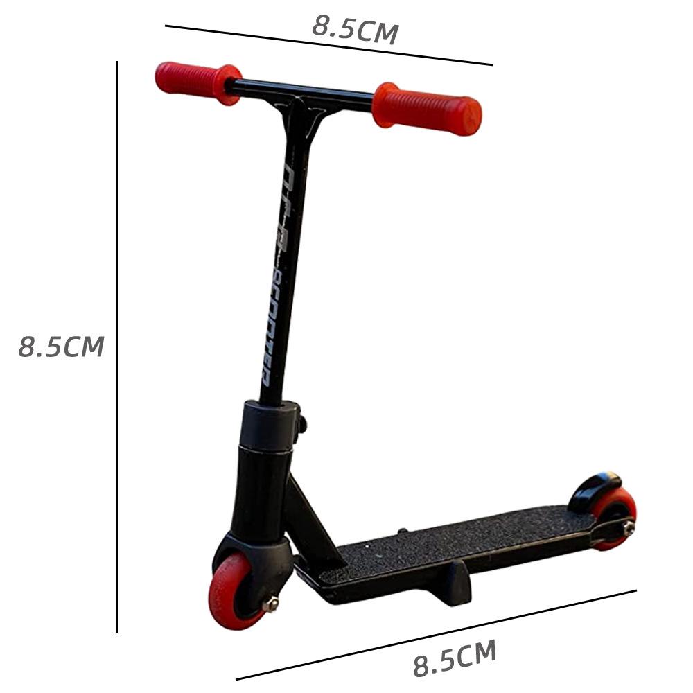Alloy Fingerboard Skate Park Ramp Set with Bicycle & Kick Scooter