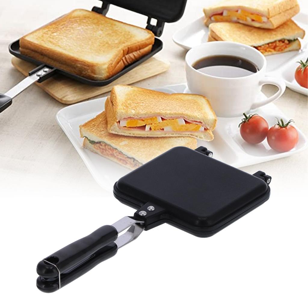 Breakfast Frying Pan Non-Stick Double-Sided Mold Pan Sandwich Bread Toast Baking Tool Double‑Sided Frying Pan Frying Grill Pan