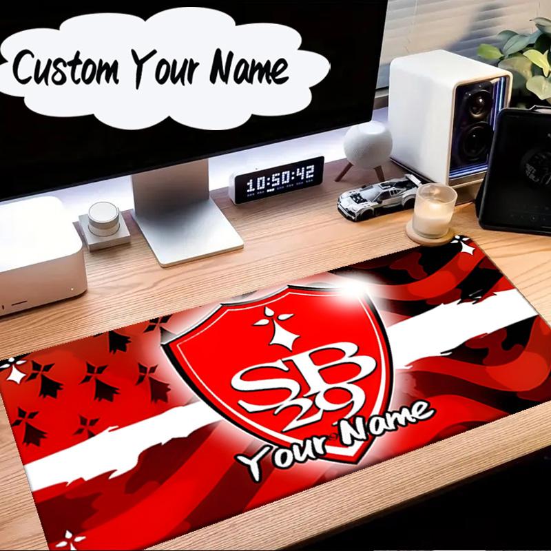 Custom Name Mouse Pad Sb29 Badge Emblem Mouse Pad Desk Mat, Non-Slip Rubber Backer Pad For Computer Notebook Gaming Mouse Pad Birthday Gift