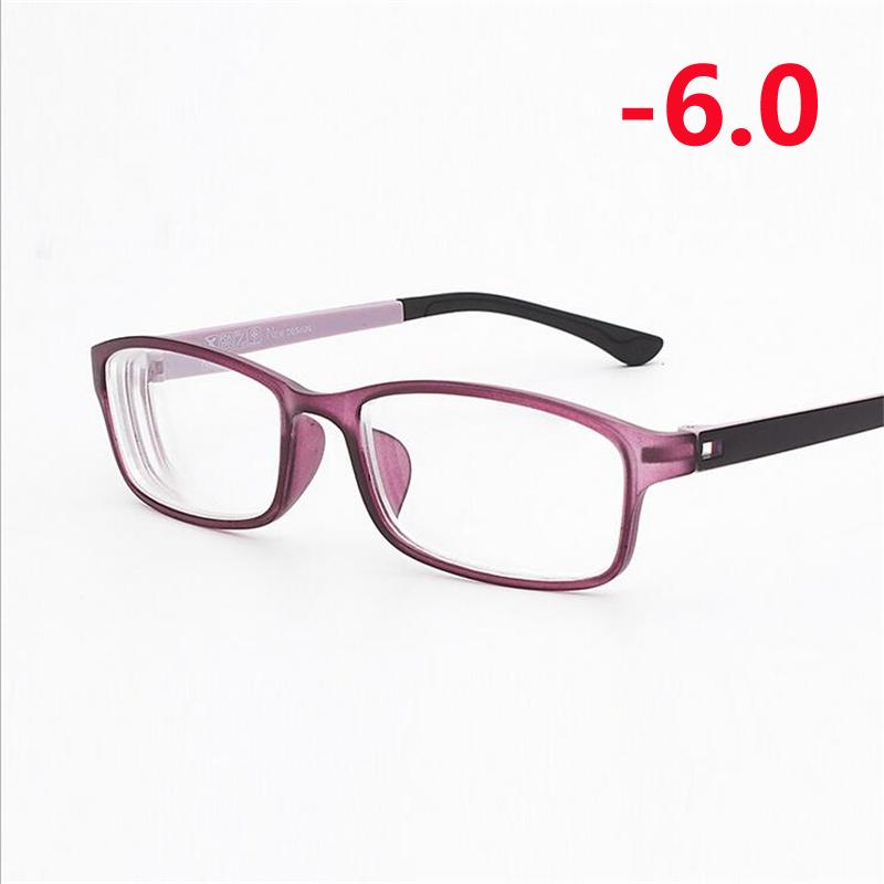 

-1 -1.5 -2.0 До -6.0 Сверхлегкие Готовые Очки для Миопии Унисекс Очки для Близорукости Квадратные Миопические Очки с Диоптриями