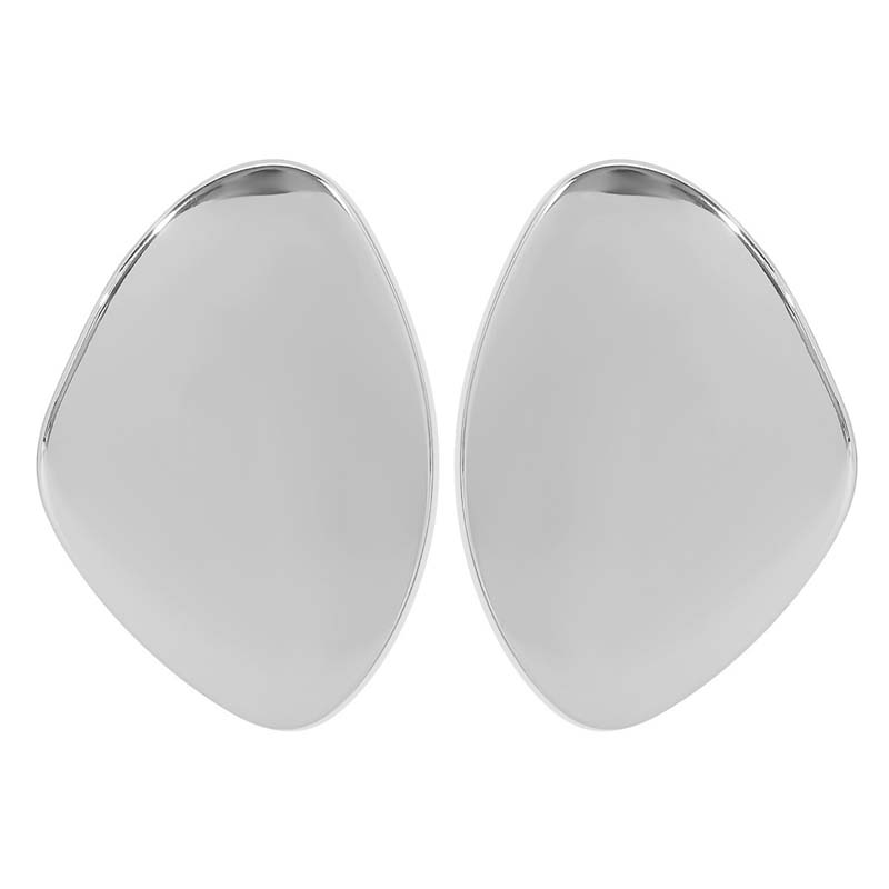Exaggerated Metal Irregular Stud Earrings for Women Vintage Gold Color Geometric Texture Personality Earrings Party Jewelry Gift