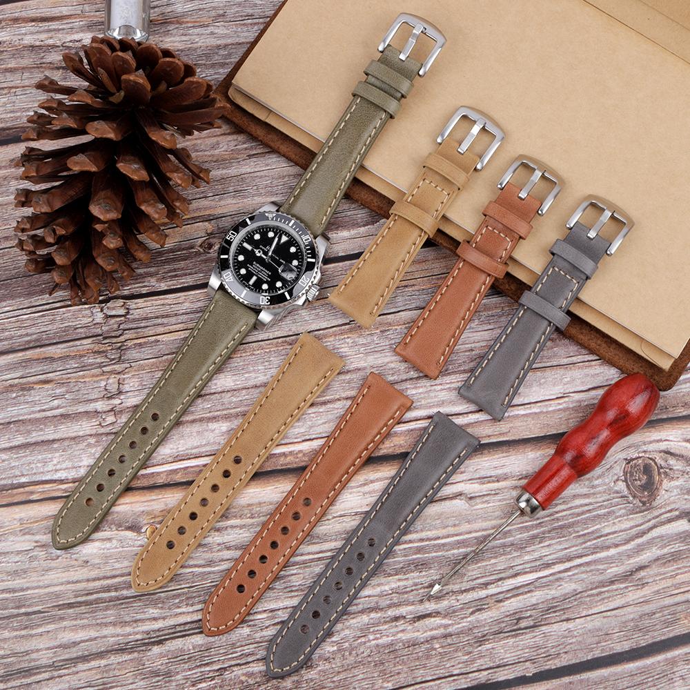 Ремешок для часов из натуральной кожи — фото 7