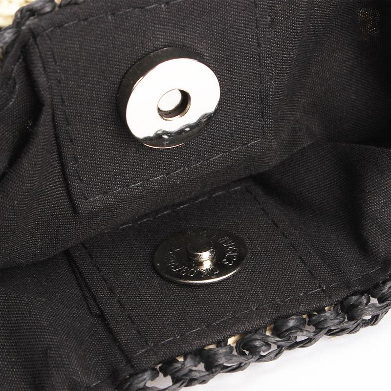 Damen-Stroh-Einkaufstasche, große Kapazität, Vintage, Urlaubs-Umhängetasche, alles lässige Handtasche, Designer, hohle Sommer-Strandtasche