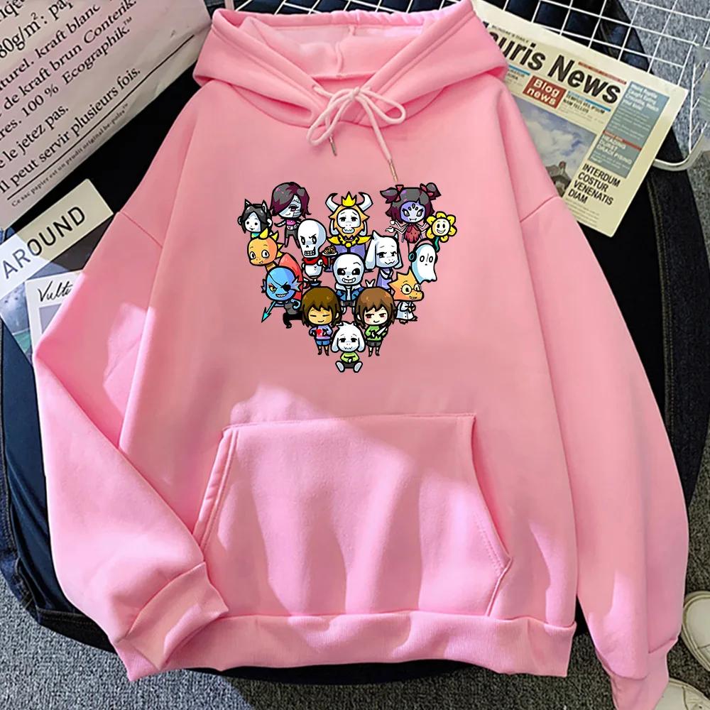Undertale Chara Game Characters Printed Hoody Male/female Kawaii Manga Clothes High Street Popular Graphic Pullovers Fall Tops