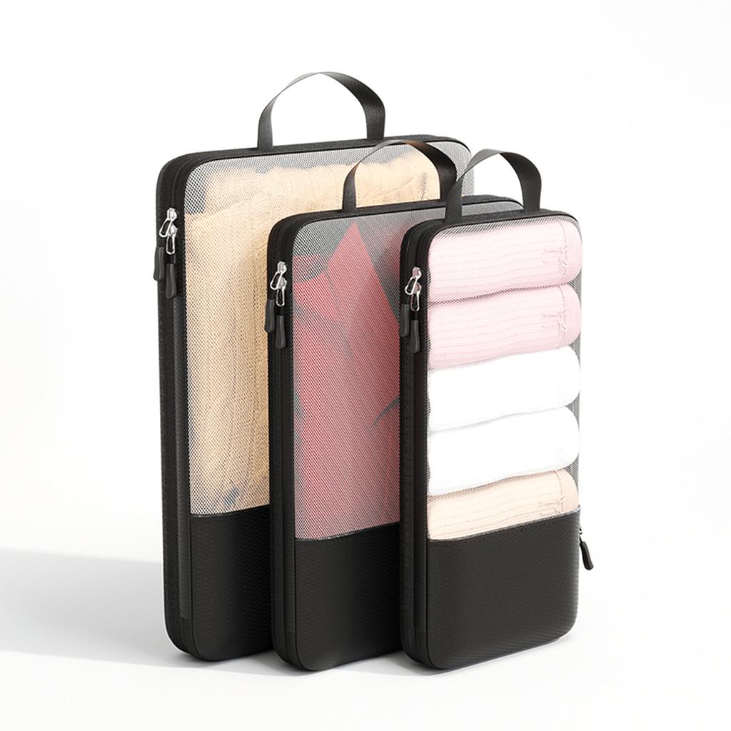 Folding Travel Clothes Storage Waterproof Bags Portable Luggage Organizer Pouch Packing Cube Lightweight Dustproof Journey Bag