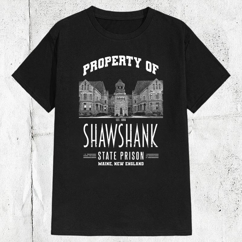 Retro The Shawshank Redemption Movie Tshirt Summer New Trend Y2K Casual Fashion Tshirt S