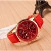 1PC Fashion Watch Belt Ladies Watch Women's Multi-color Belt Rose Gold Quartz Watch