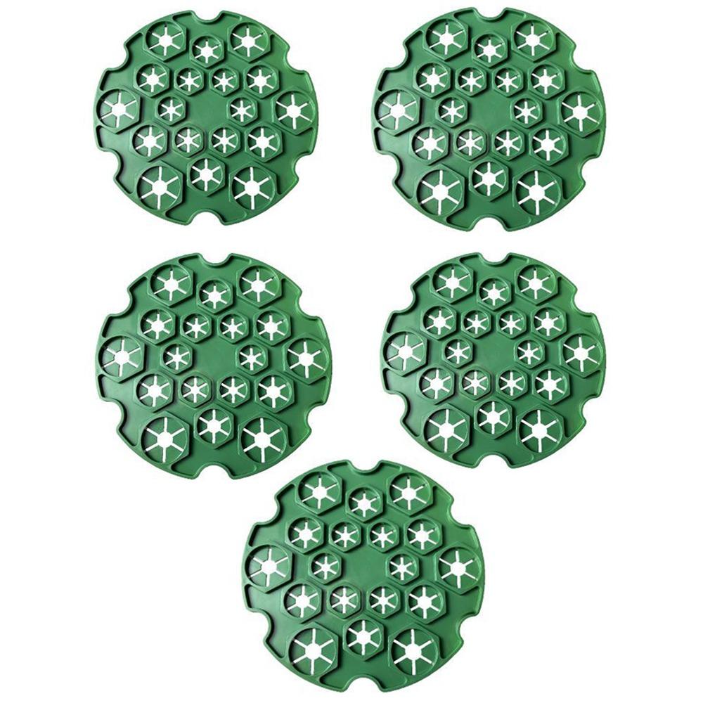 

2/3/5Pcs No Stake Trellis Garden Plants Holder Reusable Bamboo Cane Holder Climbing Plant Stand Green-5pcs