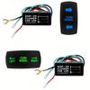 Turn Signal Rocker Switch with Flasher LED On/Off/On ATV UTV Kit Compatible with Universal Motor Internal Switch.