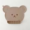Bear Shape Kids Table Mat Waterproof Baby Placemat Cute Baby Silicone Placemat  Baby