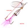 5 ks Lyžička Spinner Kovová Rybárska Nástraha Trblietavý Umelý Wobbler Rybárska Návnada So Silnými Trojháčikmi Nástrahy