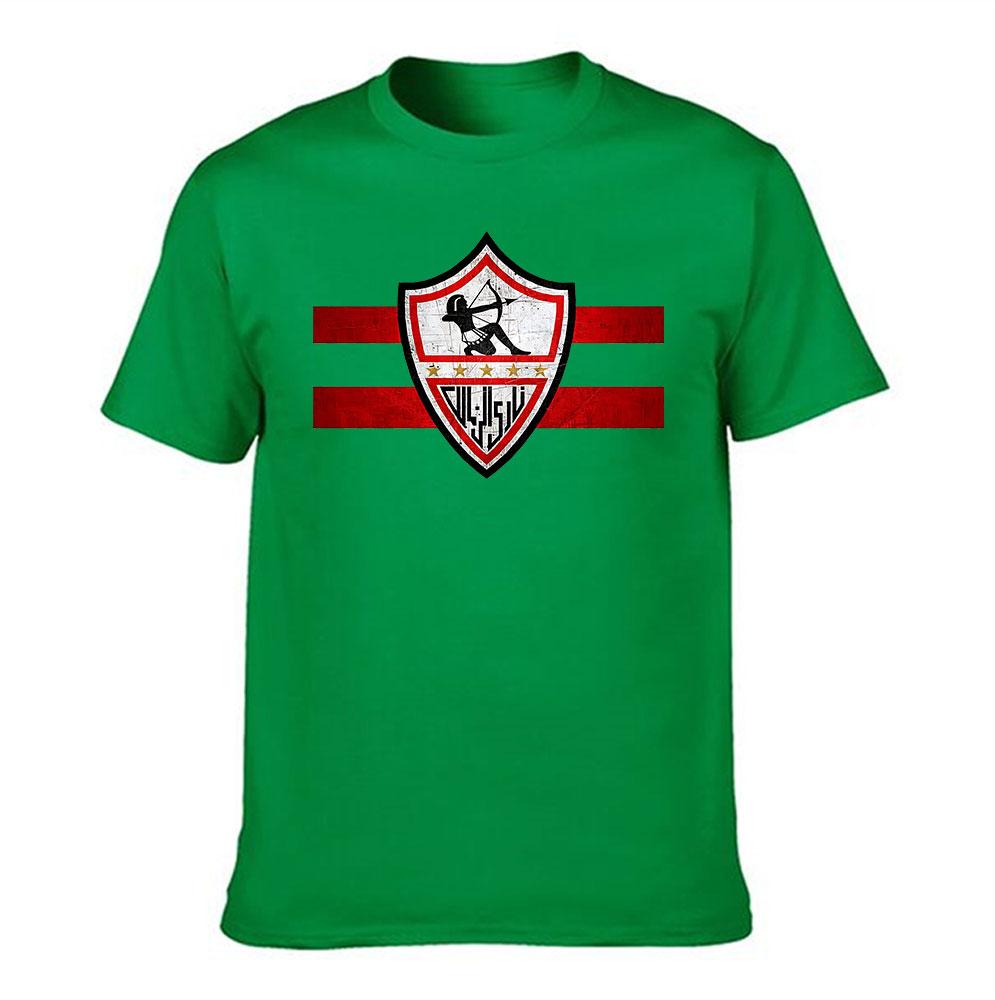 Unisexs  Cotton TShirt ZaUnisexk SC Distressed Logo Print Casual Football Fan Tee