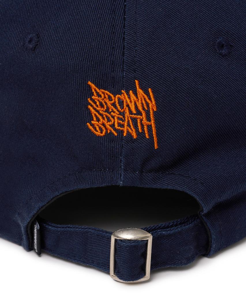 BROWNBREATH Garment Washing Round Visor Cap - Navy