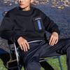 Anta Sweatshirts Unisex Black Crew Neck Moderate Regular 152218710-2