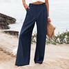 High-waisted Trousers Women's Straight-leg Trousers Solid Color Casual Trousers Professional Office Trousers for Women