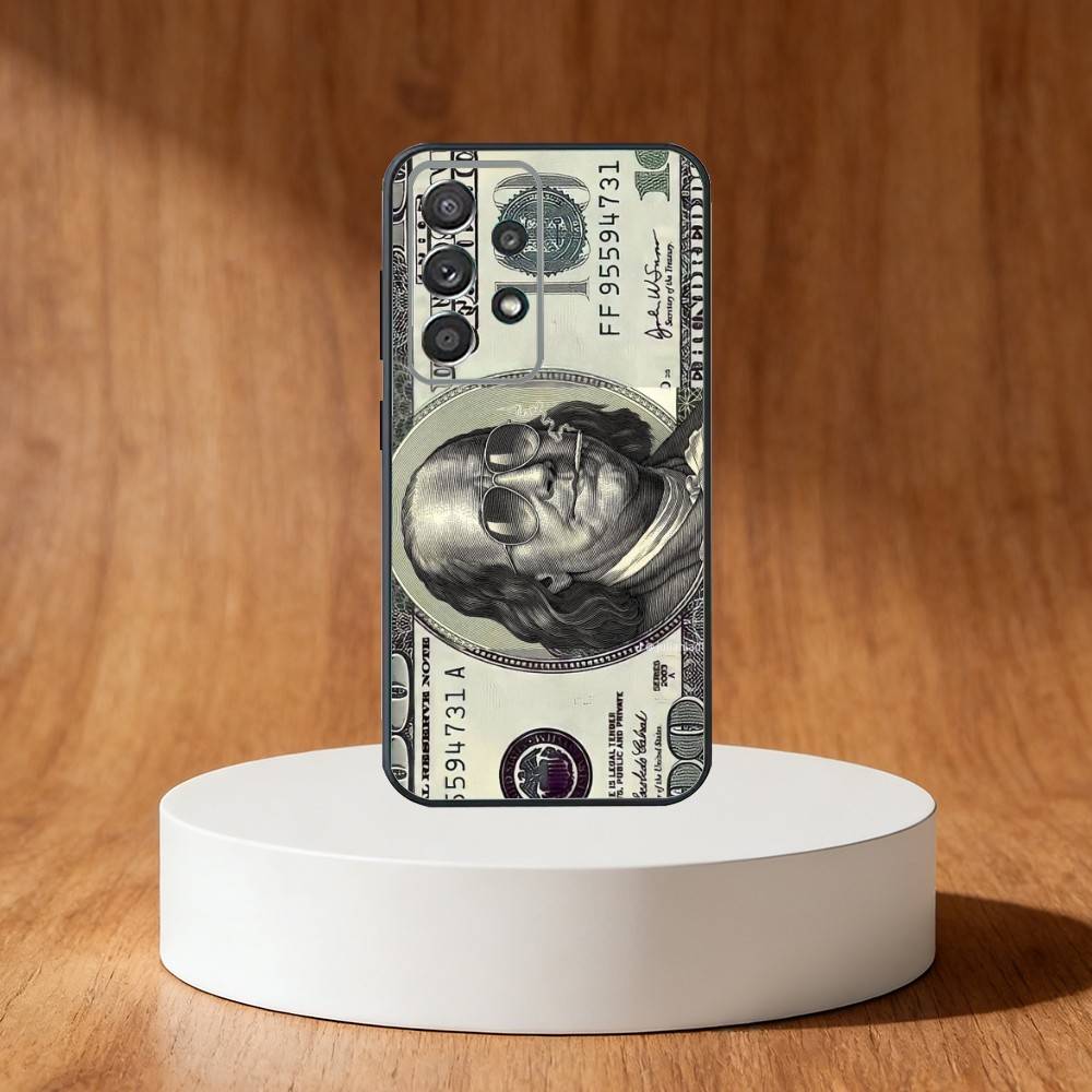 

Dollar Bill Money Phone Case For Samsung S25,S24,S21,S22,S23,S30,Ultra,S20,Plus,Fe,Note,10,9,5G Black Cover Samsung S20fe
