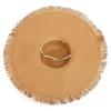 Big-brimmed beach hat, sun hat, women's woven burr straw hat, sun protection