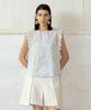 Baniseunyuyog 26Ss Claudie Embroidered Applique Top Blue