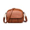 Mini Women's Bag 2025 New Fashion Retro Leather Texture Small Round Bag Shoulder Messenger Bag