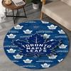 1PC Toronto Leafs Logo Round Rug, Non-slip Chair Mat, Home Decor, Circle Carpet Perfect for Office, Bedroom, Living Room,Christmas gift
