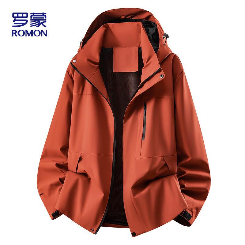 ROMON Men's Hooded Windproof Workwear Jacket