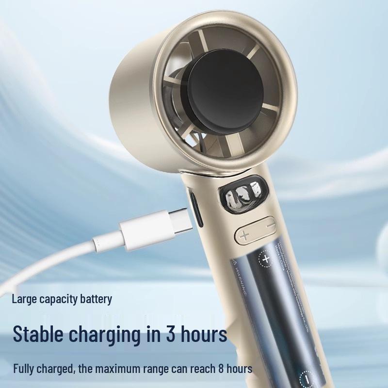 2025 Portable 20000mAh USB Fan & Mini Air Conditioner – Quiet, Long Battery Life for Office & Students